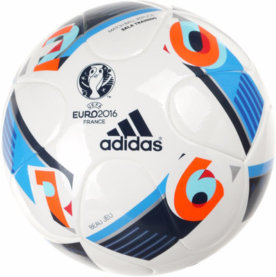 

ADIDAS Euro16 Sala 5X5 Futsal Football - Size: (Pack of 1, Multicolor, White/brblue/nindig