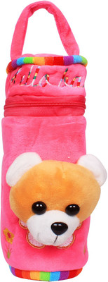

Ole Baby Cute Smiley Teddy Plush Toy Velvet Milk Feeding Bottle Cover (Upto 50-500 ml)…(Dark Pink