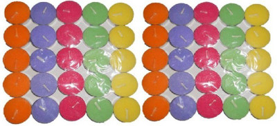 

Lovato multicolor tealight candle Candle(Multicolor, Pack of 100)
