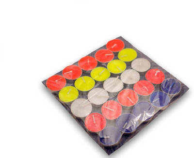 

Lovato multicolor tealight candle Candle(Multicolor, Pack of 100)