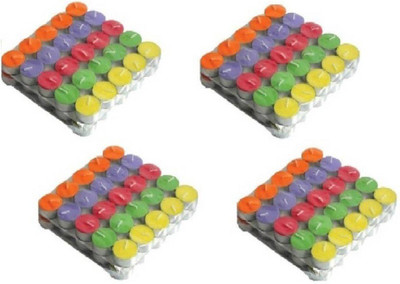 

Lovato multicolor tealight candle Candle(Multicolor, Pack of 200)