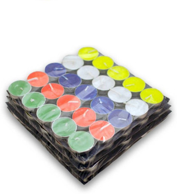 

Lovato multicolor tealight candle Candle(Multicolor, Pack of 50)