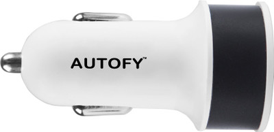 

Autofy 2.1 Amp Turbo Car Charger(Black), Solid black