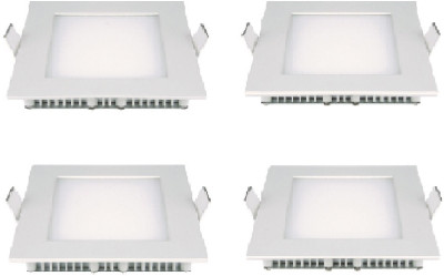 

XHAIDEN 12W Square LED Panel Light Pack of 4-Natural White color Recessed Ceiling Lamp