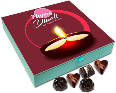 

Chocholik Diwali Gift - Diwali The Auspicious Festival Of Light Chocolate Box - 9pc Truffles(108 g)