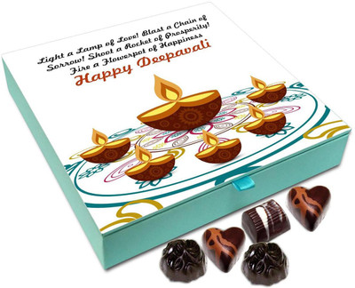 

Chocholik Diwali Gift - Shoot A Rocket Of Prosperity On This Diwali Chocolate Box - 9pc Truffles(108 g)