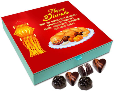 

Chocholik Diwali Gift - May This Diwali Brings A Lot Of Happiness In Your Life Chocolate Box - 9pc Truffles(108 g)