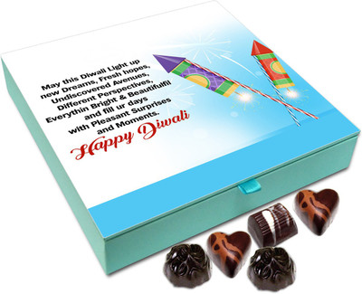 

Chocholik Diwali Gift Box - May This Diwali Light Up Your Dreams Chocolate Box - 9pc Truffles(108 g)