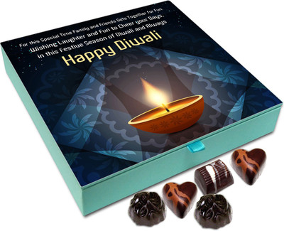

Chocholik Diwali Gift - Wishing Lots Of Happiness And Fun This Diwali Chocolate Box - 9pc Truffles(108 g)