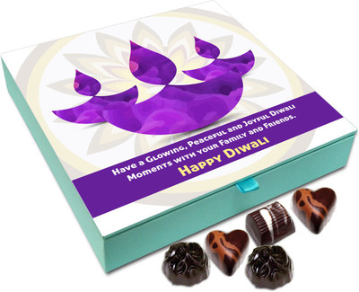

Chocholik Diwali Gift - Have A Glowing And Peaceful Diwali Chocolate Box - 9pc Truffles(108 g)