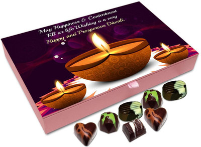 

Chocholik Diwali Gift Box - Have A Wonderful And Prosperous Diwali Chocolate Box - 12pc Truffles(144 g)