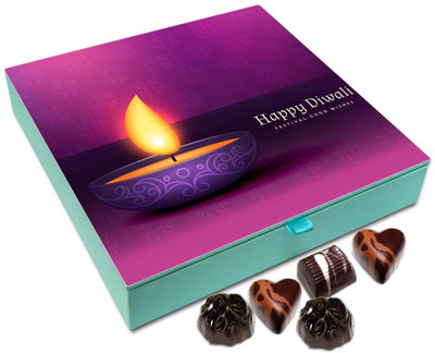

Chocholik Diwali Gift - Good Wishes For The Diwali Festival Chocolate Box - 9pc Truffles(108 g)