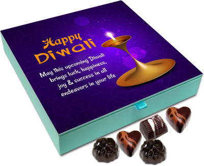 

Chocholik Diwali Gift - May This Upcoming Diwali Brings Luck And Happiness Chocolate Box - 9pc Truffles(108 g)