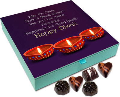 

Chocholik Diwali Gift - Wishing You Good Health On Diwali Chocolate Box - 9pc Truffles(108 g)