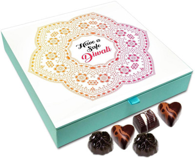 

Chocholik Diwali Gift Box - Have A Safe And Pollution Free Deepawali Chocolate Box - 9pc Truffles(108 g)