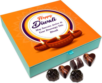 

Chocholik Diwali Gift - May Success Arrive At Your Doorstep This Diwali Chocolate Box - 9pc Truffles(108 g)