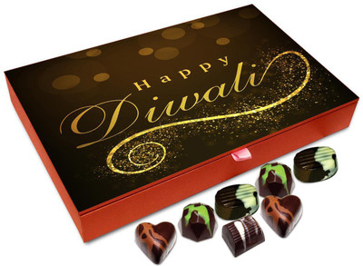 

Chocholik Diwali Gift Box - Happy Sparkling Diwali Chocolate Box - 12pc Truffles(144 g)