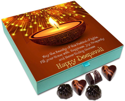 

Chocholik Diwali Gift Box - May This Diwali Brings Never Ending Success In Your Life Chocolate Box - 9pc Truffles(108 g)