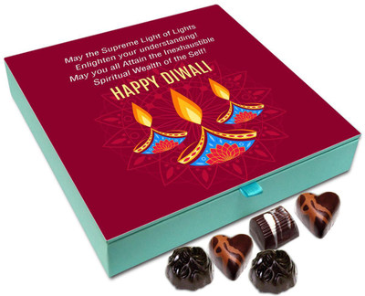 

Chocholik Diwali Gift Box - May The Supreme Light Of Diwali Enlighten You With Health And Wealth Chocolate Box - 9pc Truffles(108 g)
