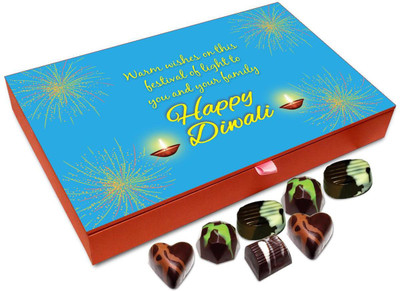 

Chocholik Diwali Gift Box - Warm Wishes For The Diwali Festival Chocolate Box - 12pc Truffles(144 g)