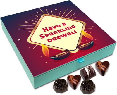 

Chocholik Diwali Gift Box - Diwali Is A Carnival Of Goodness Enjoy Chocolate Box - 9pc Truffles(108 g)