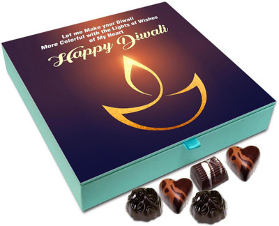 

Chocholik Diwali Gift Box - Let Us Make Our Diwali More Colorful Chocolate Box - 9pc Truffles(108 g)