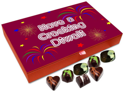 

Chocholik Diwali Gift Box - Have A Cracking Diwali Chocolate Box - 12pc Truffles(144 g)