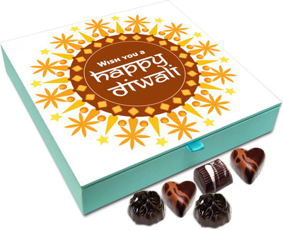 

Chocholik Diwali Gift Box - Wish You A Very Happy Deepavali Chocolate Box - 9pc Truffles(108 g)