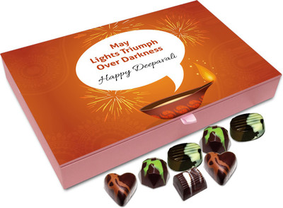 

Chocholik Diwali Gift Box - On This Diwali May Light Triumph Over Darkness Chocolate Box - 12pc Truffles(144 g)
