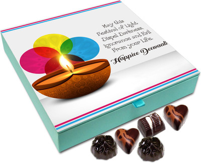 

Chocholik Diwali Gift Box - May The Festival Of Diwali Dispel darkness From Your Life Chocolate Box - 9pc Truffles(108 g)