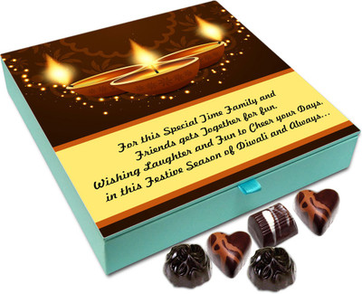 

Chocholik Diwali Gift - Wishing You Laughter And Fun On Special Occasion Of Diwali Chocolate Box - 9pc Truffles(108 g)