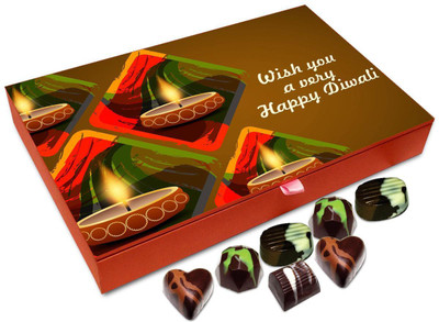 

Chocholik Diwali Gift Box - Heartiest Wishes For Diwali Chocolate Box - 12pc Truffles(144 g)