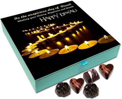 

Chocholik Diwali Gift - On The Auspicious Day Of Diwali Wishing You Victory Chocolate Box - 9pc Truffles(108 g)