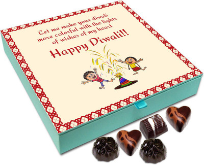 

Chocholik Diwali Gift Box - I Wish We All Have A Very Colorful Diwali Chocolate Box - 9pc Truffles(108 g)