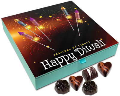 

Chocholik Diwali Gift - Enjoy Festival Of Lights Enjoy Diwali Chocolate Box - 9pc Truffles(108 g)