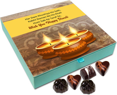

Chocholik Diwali Gift Box - From Our Side A very Happy Diwali Chocolate Box - 9pc Truffles(108 g)