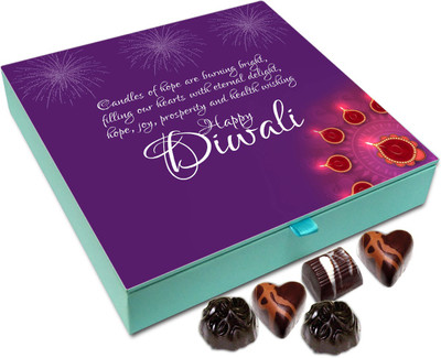 

Chocholik Diwali Gift Box - Hope This Diwali Fills Our Heart With Eternal Delight Chocolate Box - 9pc Truffles(108 g)