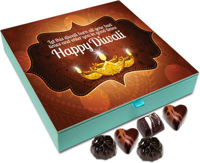 

Chocholik Diwali Gift Box - May The Supreme Light Of Deepawali Enlighten You Chocolate Box - 9pc Truffles(108 g)