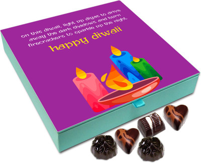 

Chocholik Diwali Gift - Wish Lots Of Luck And Wealth Happy Diwali Chocolate Box - 9pc Truffles(108 g)