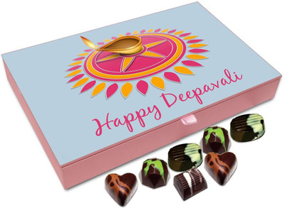 

Chocholik Diwali Gift Box - Happy Deepawali To Family Members Chocolate Box - 12pc Truffles(144 g)
