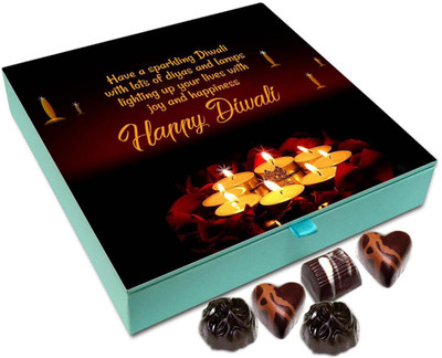 

Chocholik Diwali Gift - Have A Sparkling Diwali With Lots Of Candles Chocolate Box - 9pc Truffles(108 g)