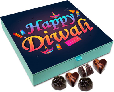

Chocholik Diwali Gift Box - Happy Diwali To All Chocolate Box - 9pc Truffles(108 g)