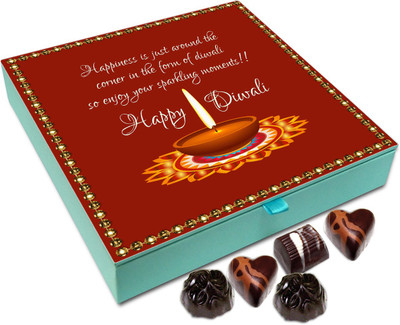 

Chocholik Diwali Gift Box - Enjoy Diwali With Sparkling Moments Chocolate Box - 9pc Truffles(108 g)