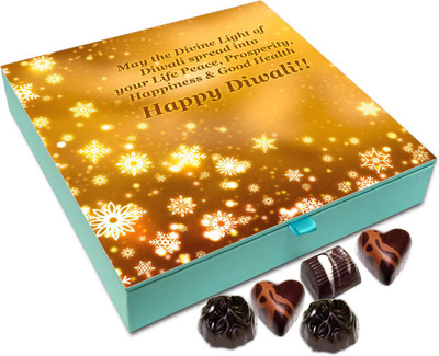 

Chocholik Diwali Gift Box - May This Diwali Bring You Lots Of Good Health Chocolate Box - 9pc Truffles(108 g)