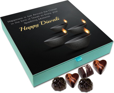

Chocholik Diwali Gift - Enjoy The Sparkling Moments Of Diwali Chocolate Box - 9pc Truffles(108 g)