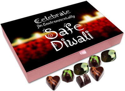 

Chocholik Diwali Gift - Celebrate An Environmentally Safe Diwali Chocolate Box - 12pc Truffles(144 g)
