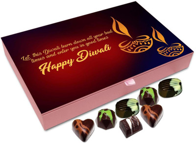 

Chocholik Diwali Gift - Have A Great Time On This Diwali Chocolate Box - 12pc Truffles(144 g)