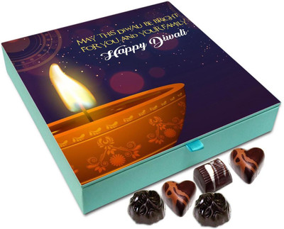 

Chocholik Diwali Gift - May This Diwali Be Bright For You And Your Family Chocolate Box - 9pc Truffles(108 g)