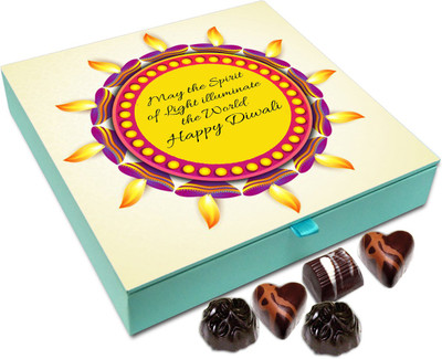 

Chocholik Diwali Gift Box - May The Spirit Of Diwali Illuminate The Life Of All Chocolate Box - 9pc Truffles(108 g)