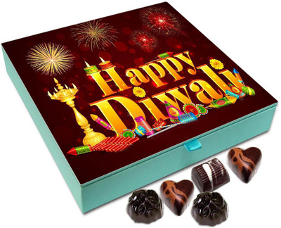 

Chocholik Diwali Gift Box - Have A Wonderful Diwali My Friends Chocolate Box - 9pc Truffles(108 g)